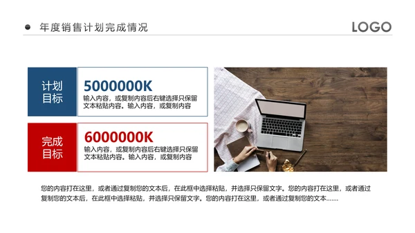 欧美风企业公司销售部工作总结计划PPT模板