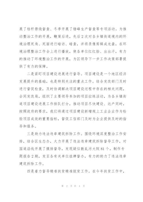 政府督查室工作总结.docx
