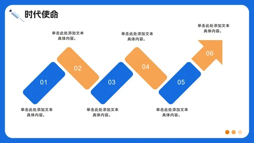 蓝色卡通插画风中国医师节节日介绍PPT模板