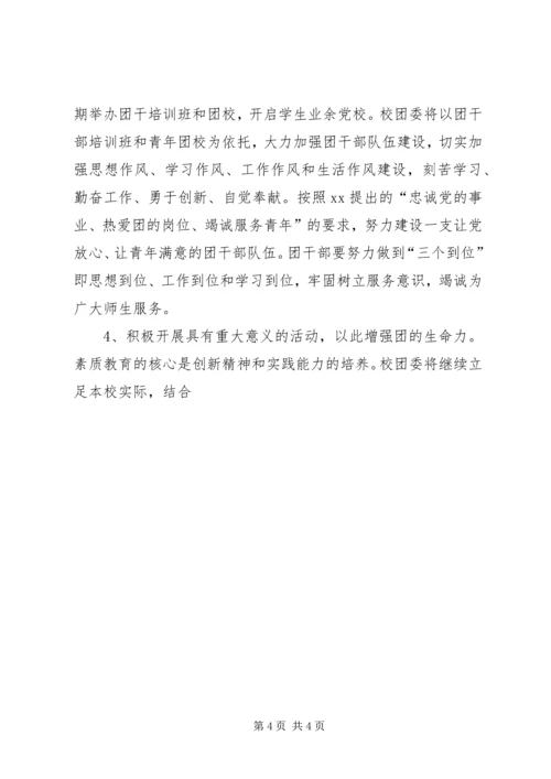 学校团代会工作报告.docx