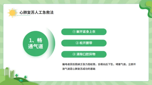 触电急救知识科普班会讲座通用PPT模板