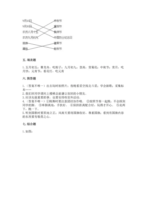 最新部编版二年级上册道德与法治期中测试卷精品【考点梳理】.docx