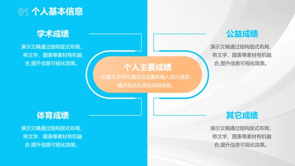 简约几何大学生职业规划PPT模板