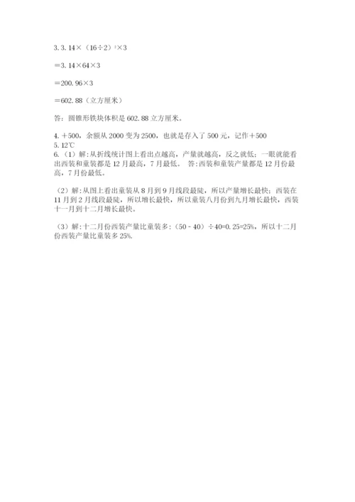 北师大版数学小升初模拟试卷附参考答案【突破训练】.docx