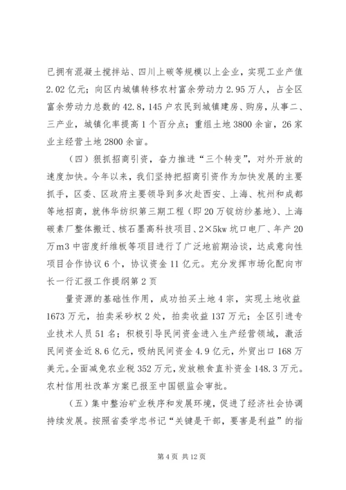 向市长一行汇报工作提纲 (3).docx