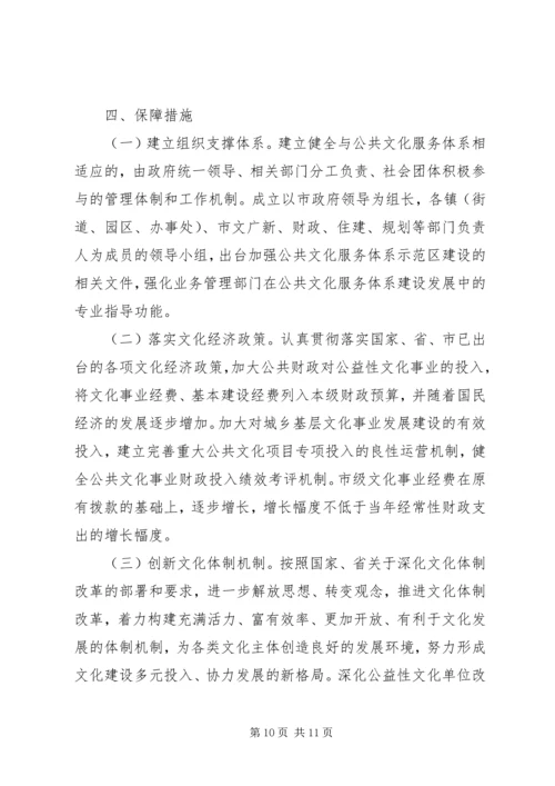 公共文化示范区创建工作意见.docx