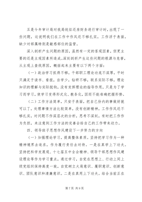 双捷中学领导班子思想作风建设情况汇报 (2).docx