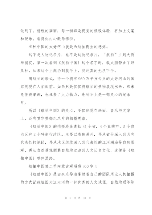 航拍中国第二季内蒙古观后感300字5篇.docx