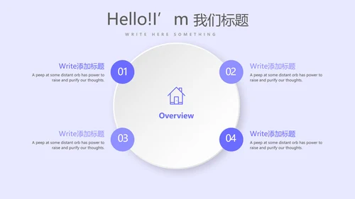蓝色医疗医生述职报告动态PPT