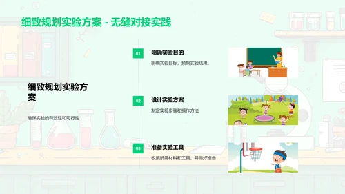 科学实验解析PPT模板