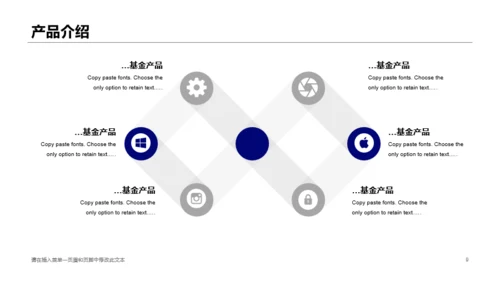 蓝色基金管理有限公司企业简介PPT素材