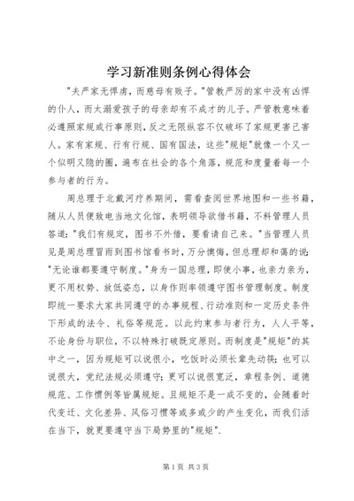 学习新准则条例心得体会.docx