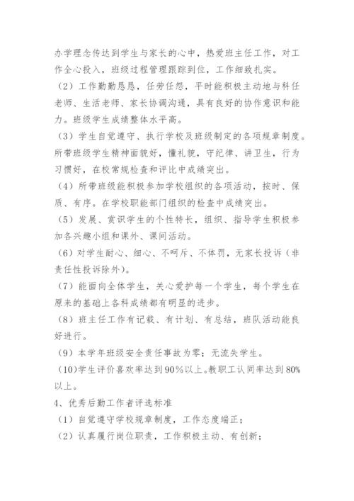 小学教师评优评先方案.docx