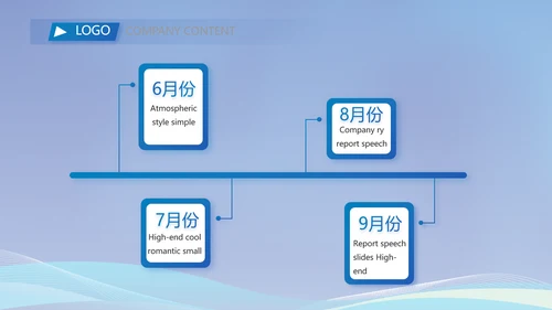 蓝色医疗生物医药科技公司动态PPT模板