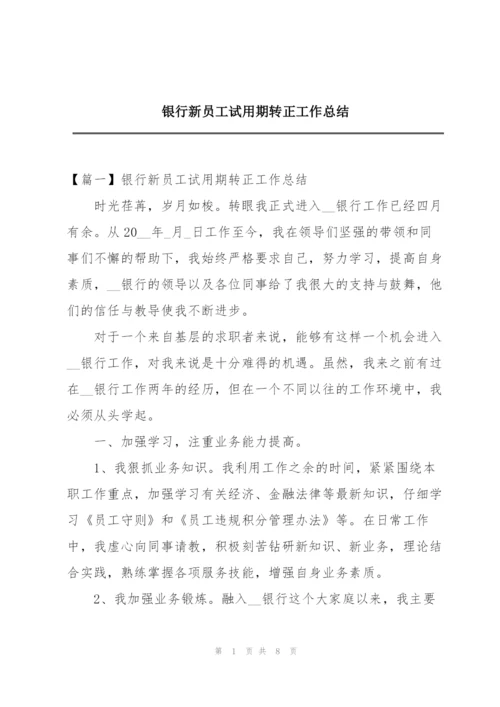 银行新员工试用期转正工作总结.docx