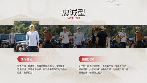 米色中国风企业员工心理洞察培训