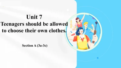 Unit 7 Teenagers should be allowed to choose their