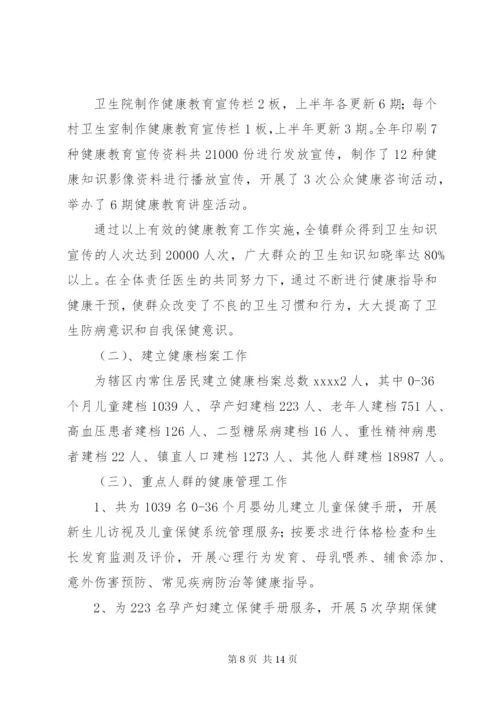 社区公共卫生服务工作总结范文.docx