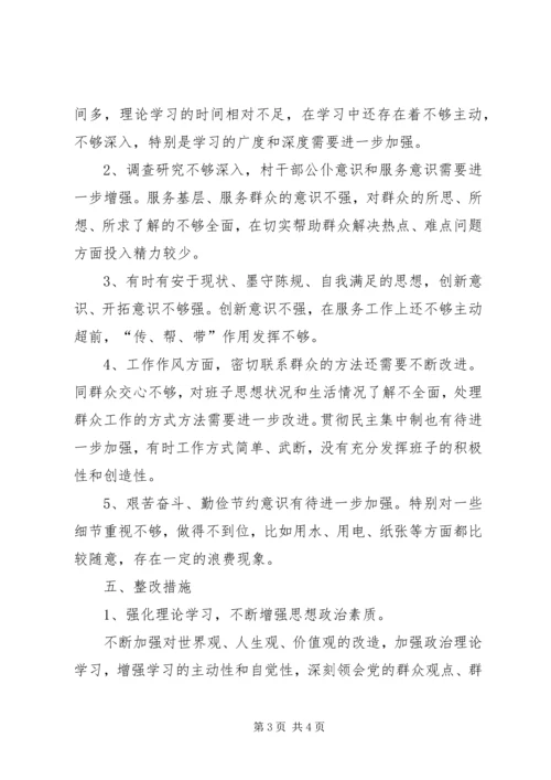 某村党风廉政建设自查自纠报告.docx