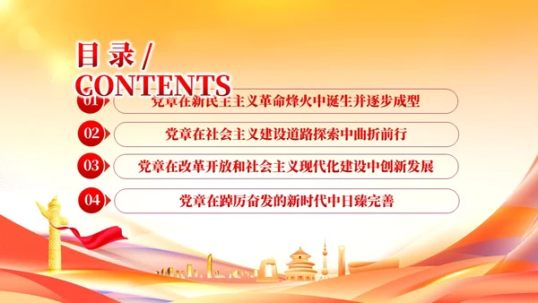 党建党章的百年演变党课课件ppt