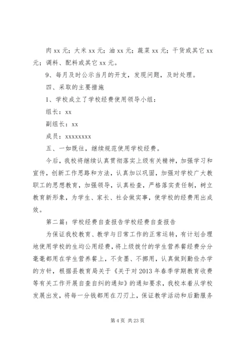 学校经费自查报告.docx