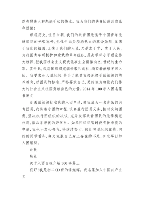 入团自我介绍300字.docx