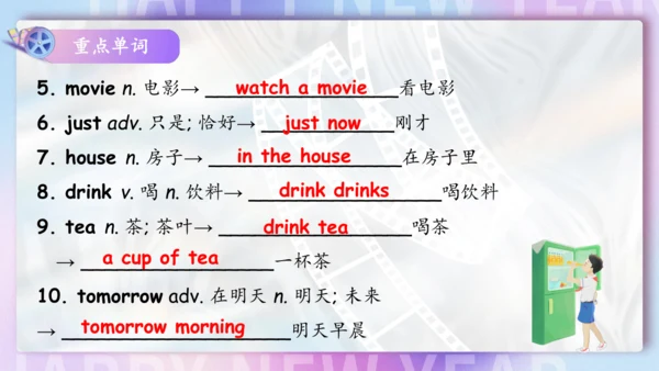 Unit 6 I'm watching TV单元复习课件（词组+句型+知识点+语法+写作指导+易错考
