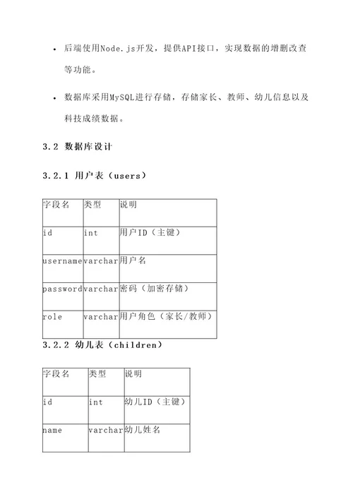 幼儿园科技成绩查询方案