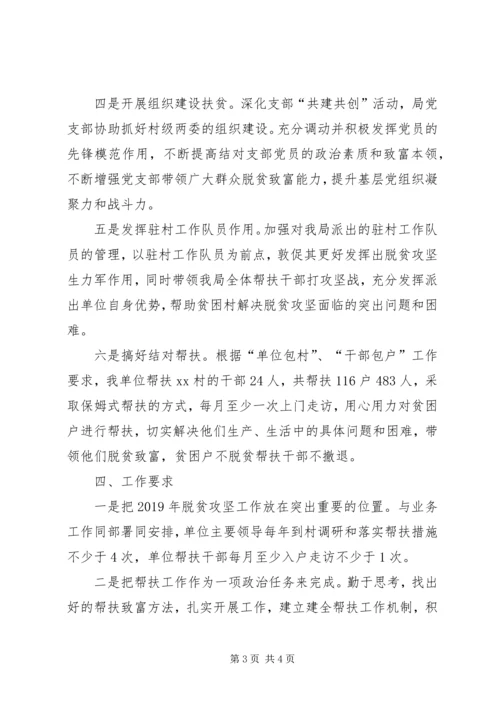 某局XX年开展脱贫攻坚工作计划.docx