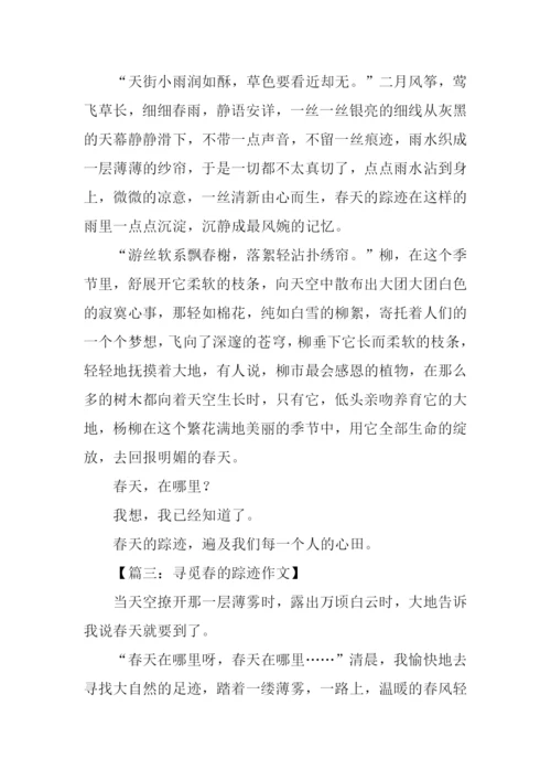 寻觅春的踪迹600字作文.docx