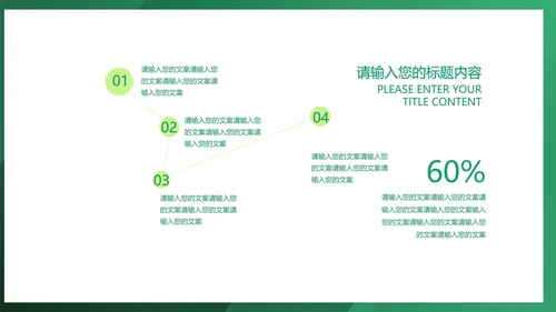 简约绿色项目总结汇报PPT模板