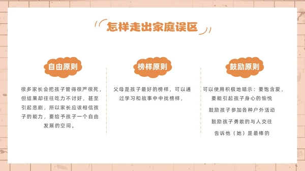 橙色简约风小学六年级家长会