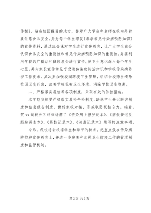 学校春季传染病防控情况自查报告.docx