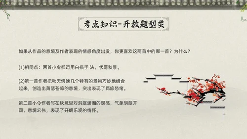 浅色古风高考诗歌鉴赏PPT模板宣传PPT动态PPT
