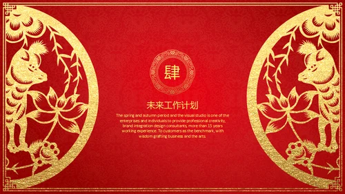 新年快乐过年喜庆通用PPT模板