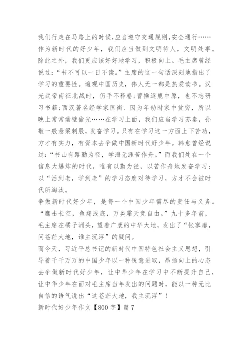 新时代好少年作文【800字】.docx