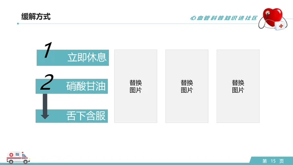 心血管科普知识进社区PPT模板