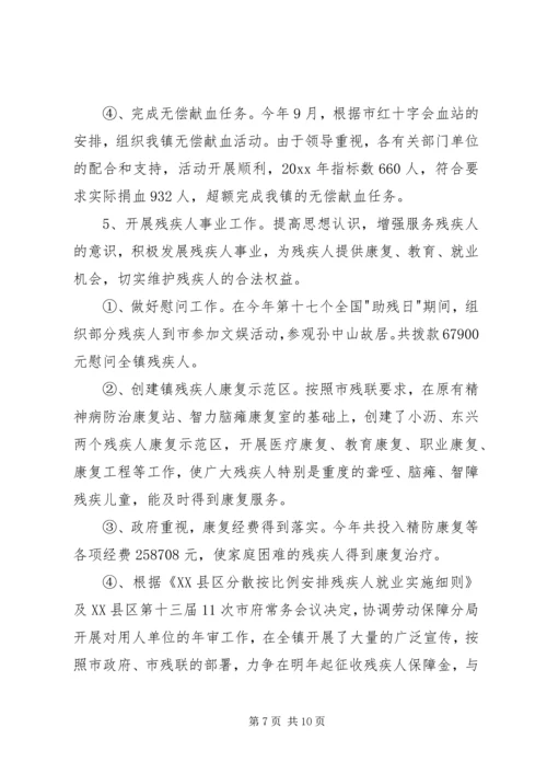 乡镇社会事务办工作总结_1.docx