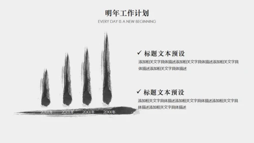 年终梦想年终汇报中国风通用PPT模板