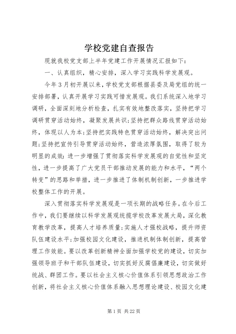 学校党建自查报告 (2).docx