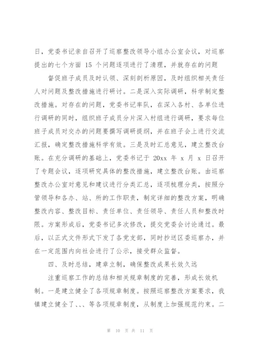 履行整改第一责任人责任的情况报告.docx