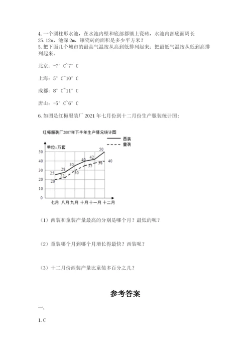 六年级毕业班数学期末考试试卷含答案ab卷.docx