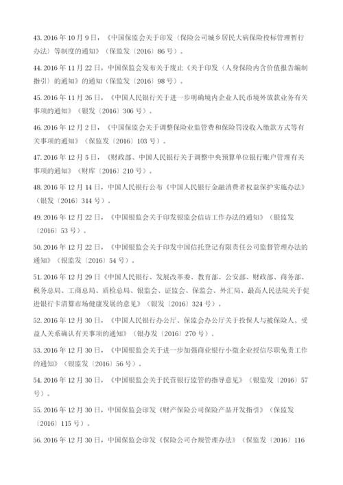 我国相关金融法律法规.docx