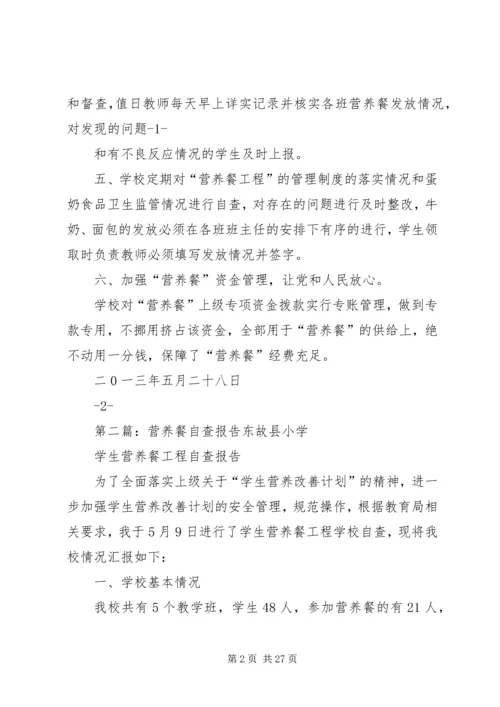 营养餐自查报告 (5).docx