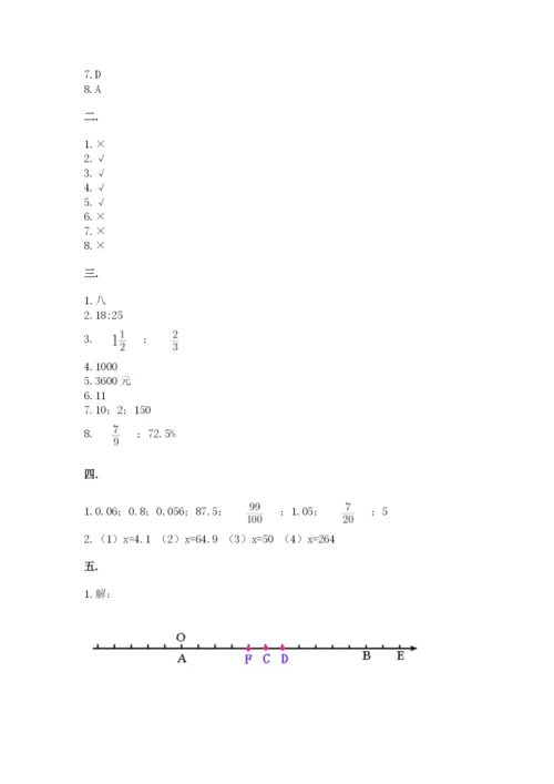 海南省【小升初】2023年小升初数学试卷含精品答案.docx