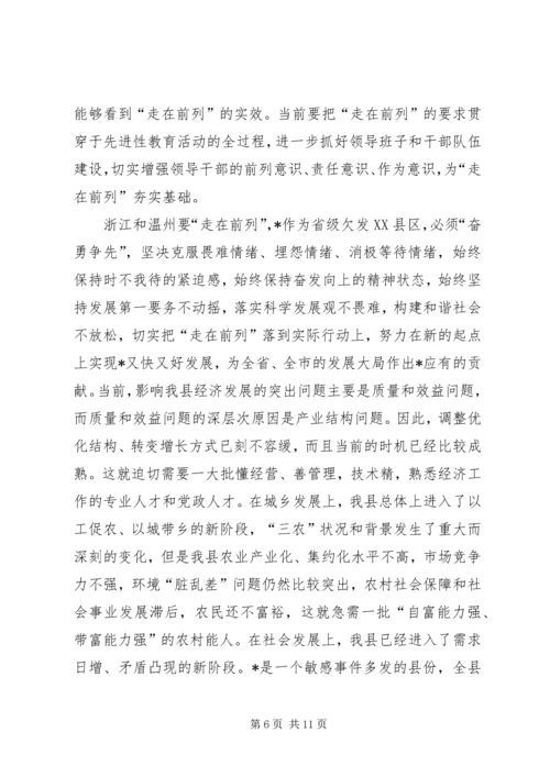 县优秀人才座谈会上的讲话.docx