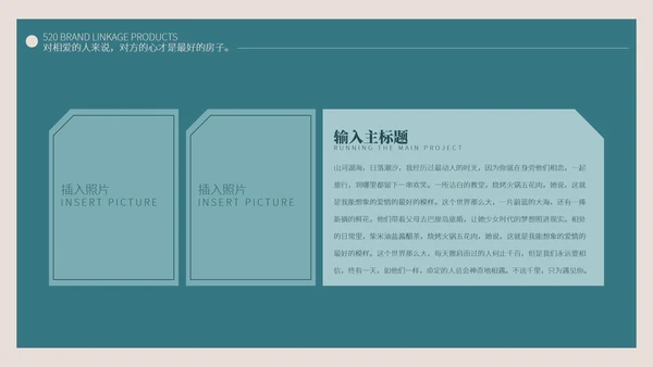 绿色小清新品牌联动产品PPT模板