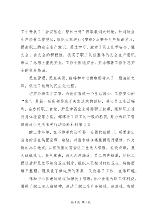 供电所阳光行动经验材料 (3).docx