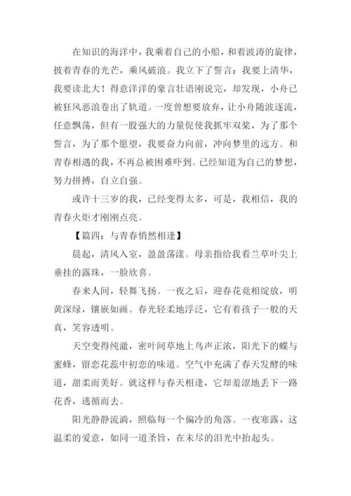 与什么悄然相逢作文.docx