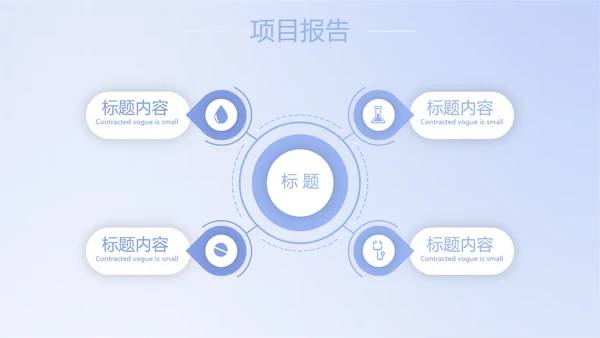 蓝色简约智能医疗工作总结汇报动态PPT模板